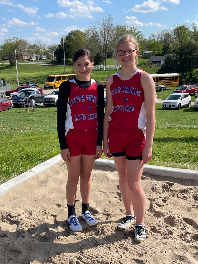 Callie and Charlie both set a new school record in the Triple Jump. Callie breaking her own record from earlier this year with 10.0m and Charlie with 9.10 for the 7th grade record!