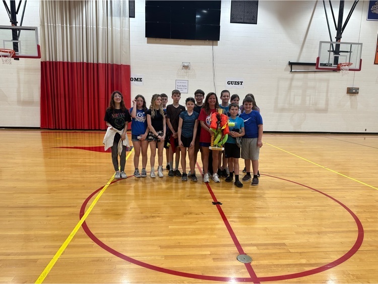 Mrs. Gough’s homeroom won the summer games in middle school!