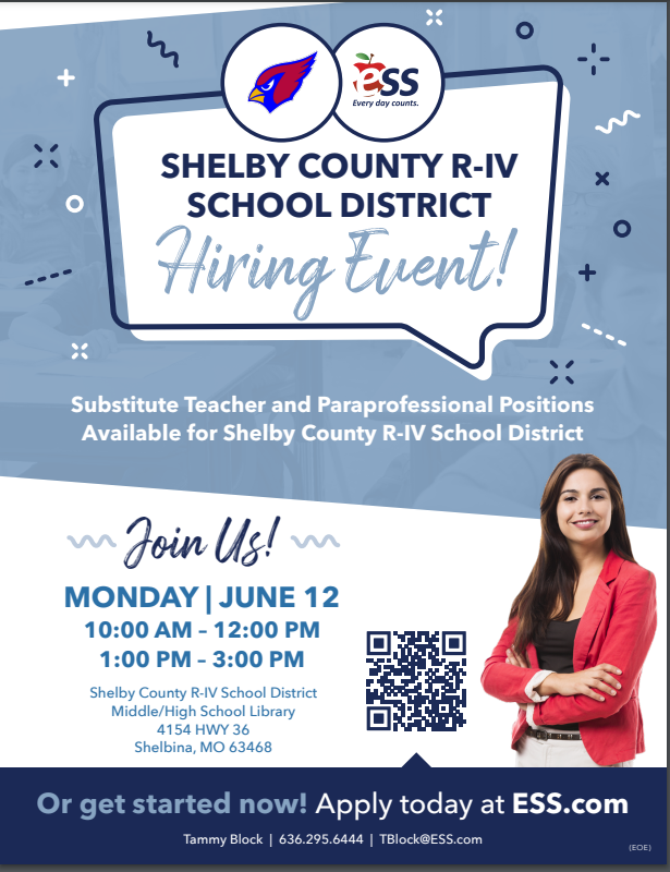 Shelby Co. R-IV - Hiring Event
